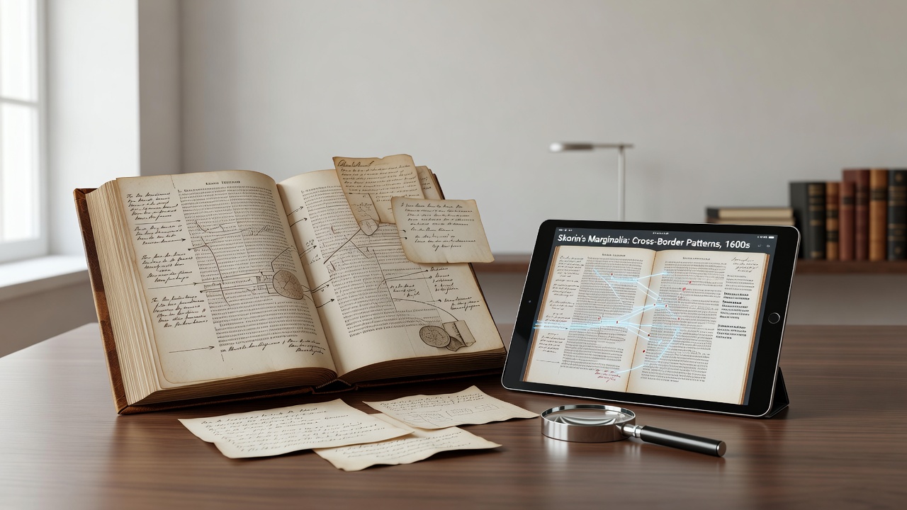 Traces of Shared Ideas: How 1600s Marginal Notes Map Trans-European Scholarly Flows